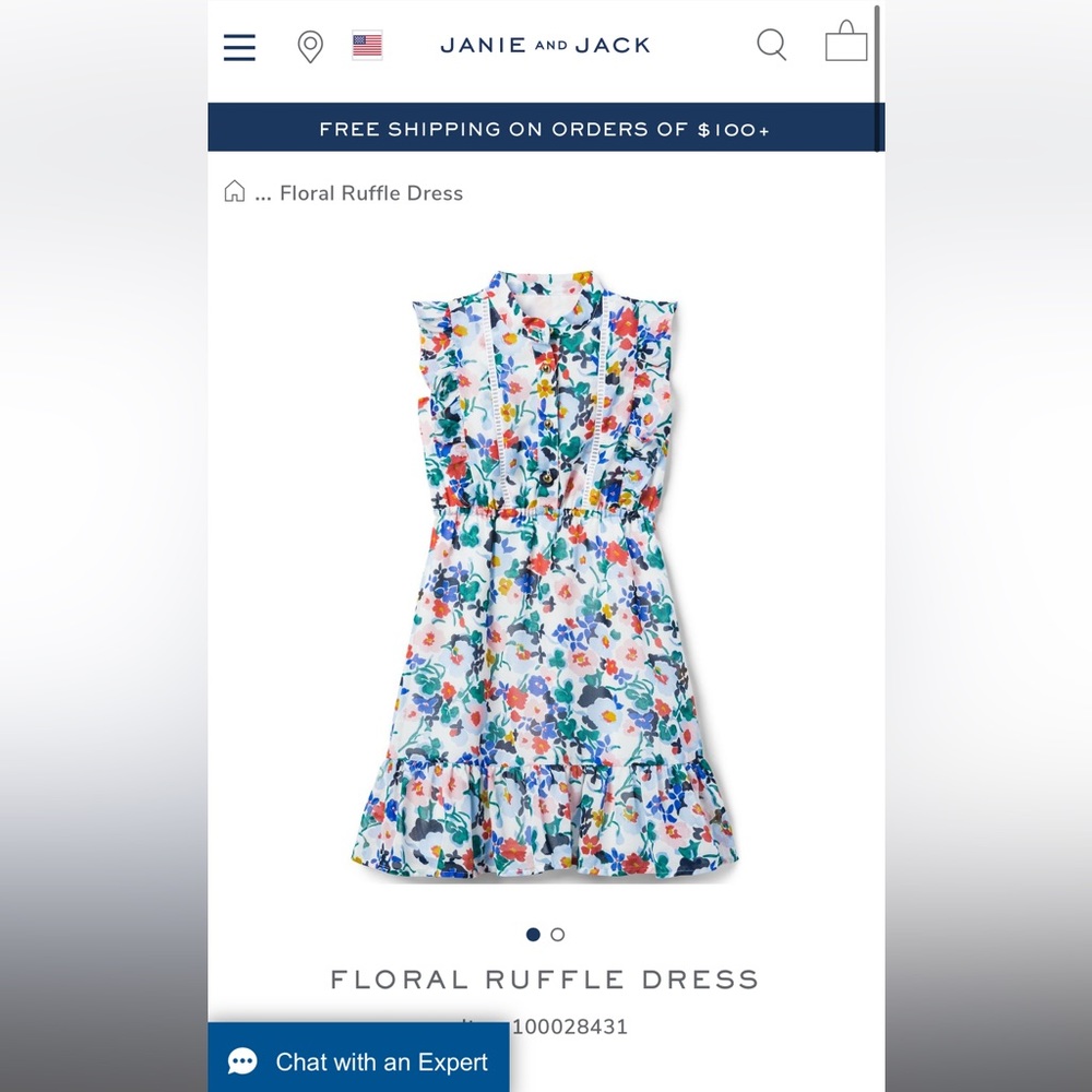 FLORAL RUFFLE DRESS by Janie and Jack